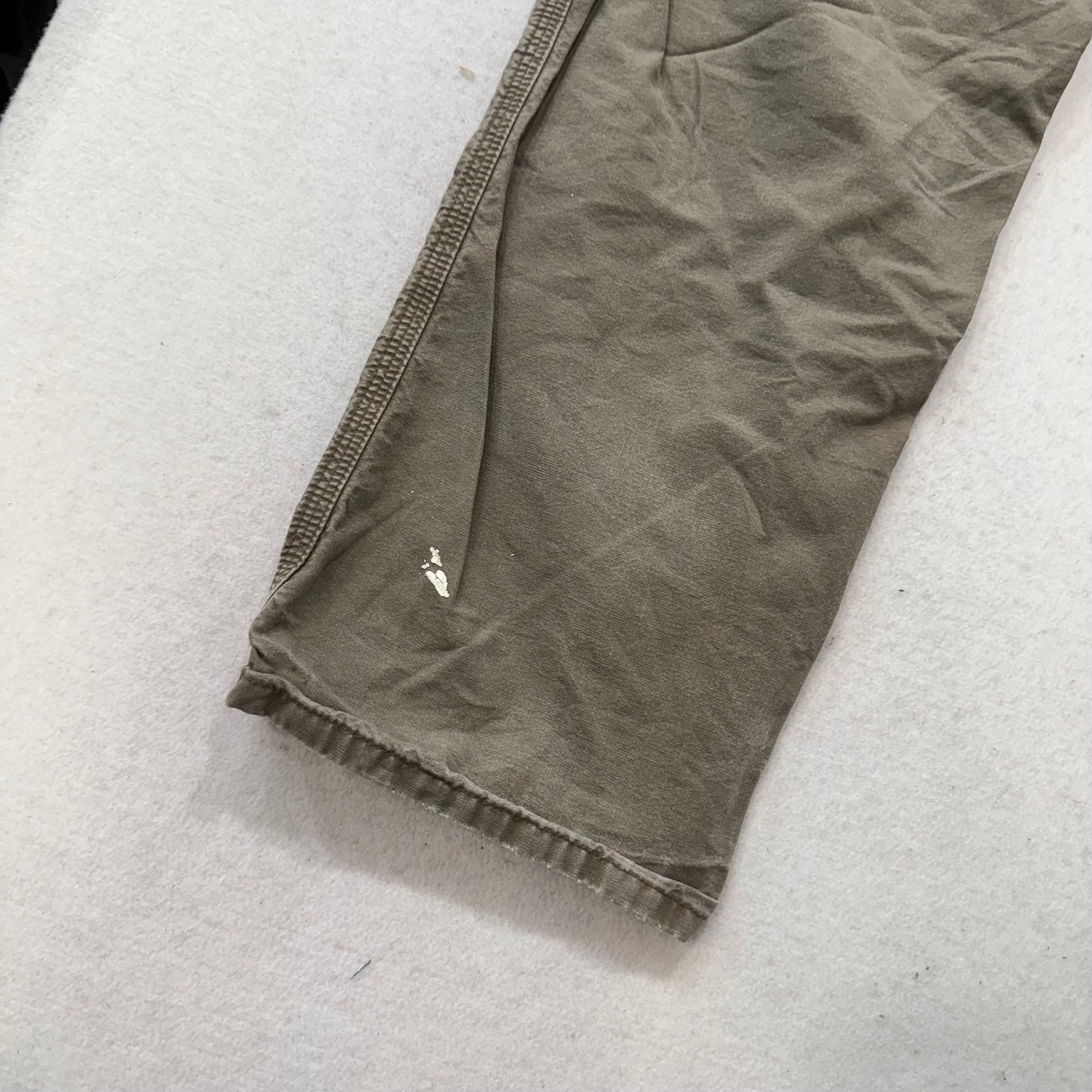 Carhartt Men's Tan Cotton Straight Leg Carpenter Pants Tool Pockets Waist 34