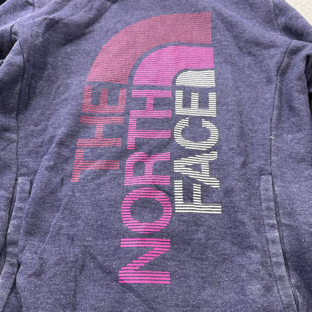 The North Face Womens Purple Vertical Logo Pullover Hoodie Size S photo 6