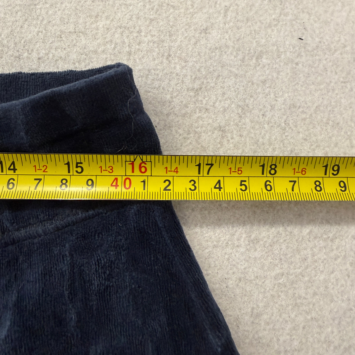 Vintage Juicy Couture Women Navy Blue Velour Flared Track Pant Drawstring Size L