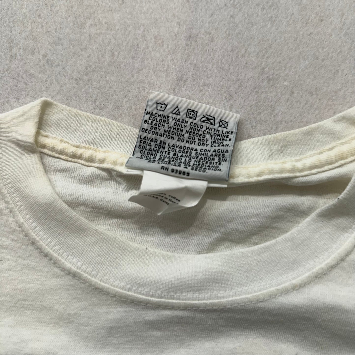 Jimmie Johnson #48 NASCAR 2007 Champion White Cotton T-Shirt Nextel Cup Size XL