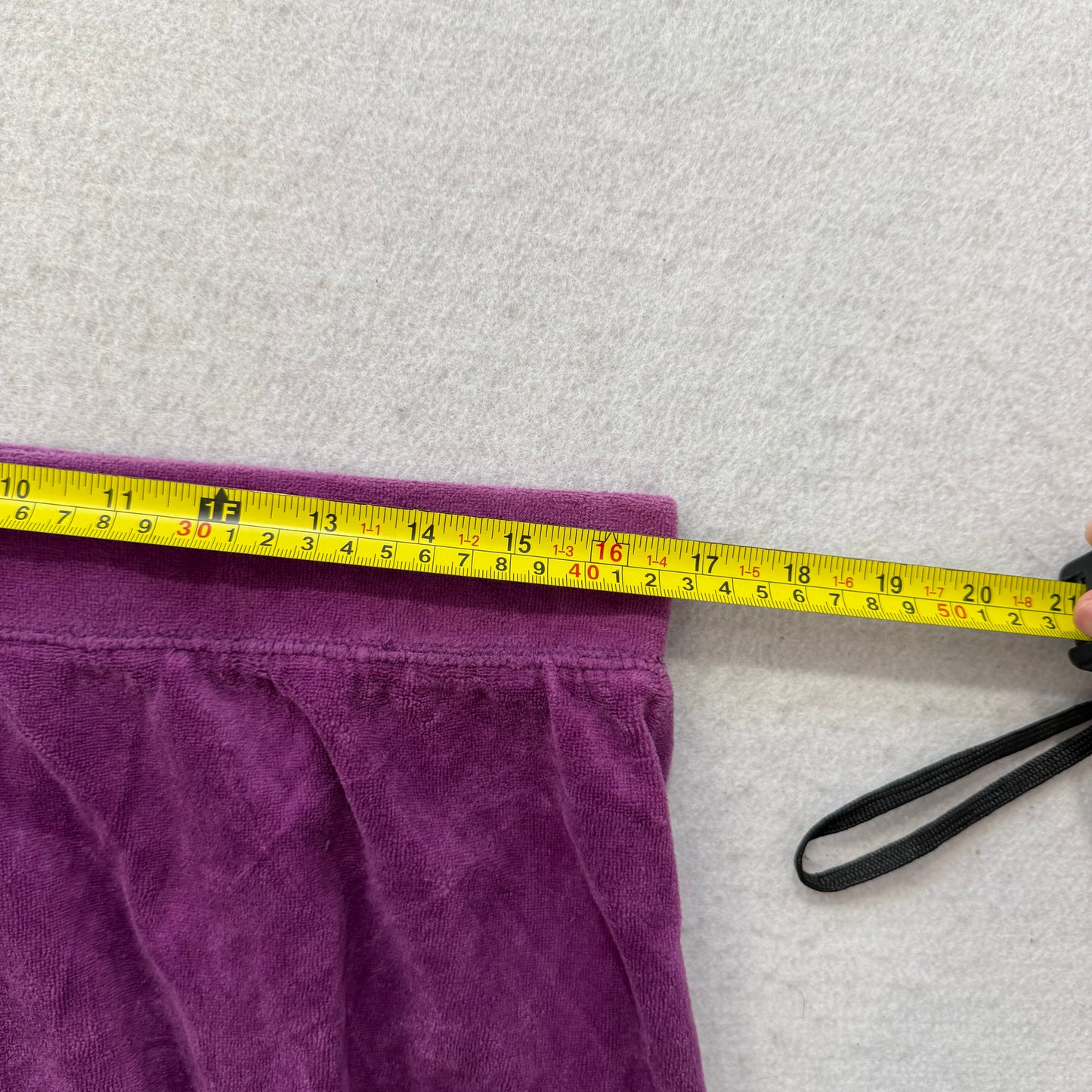 Vintage Juicy Couture Women's Plum Velour Flare Track Pant Loungewear Y2K Size L