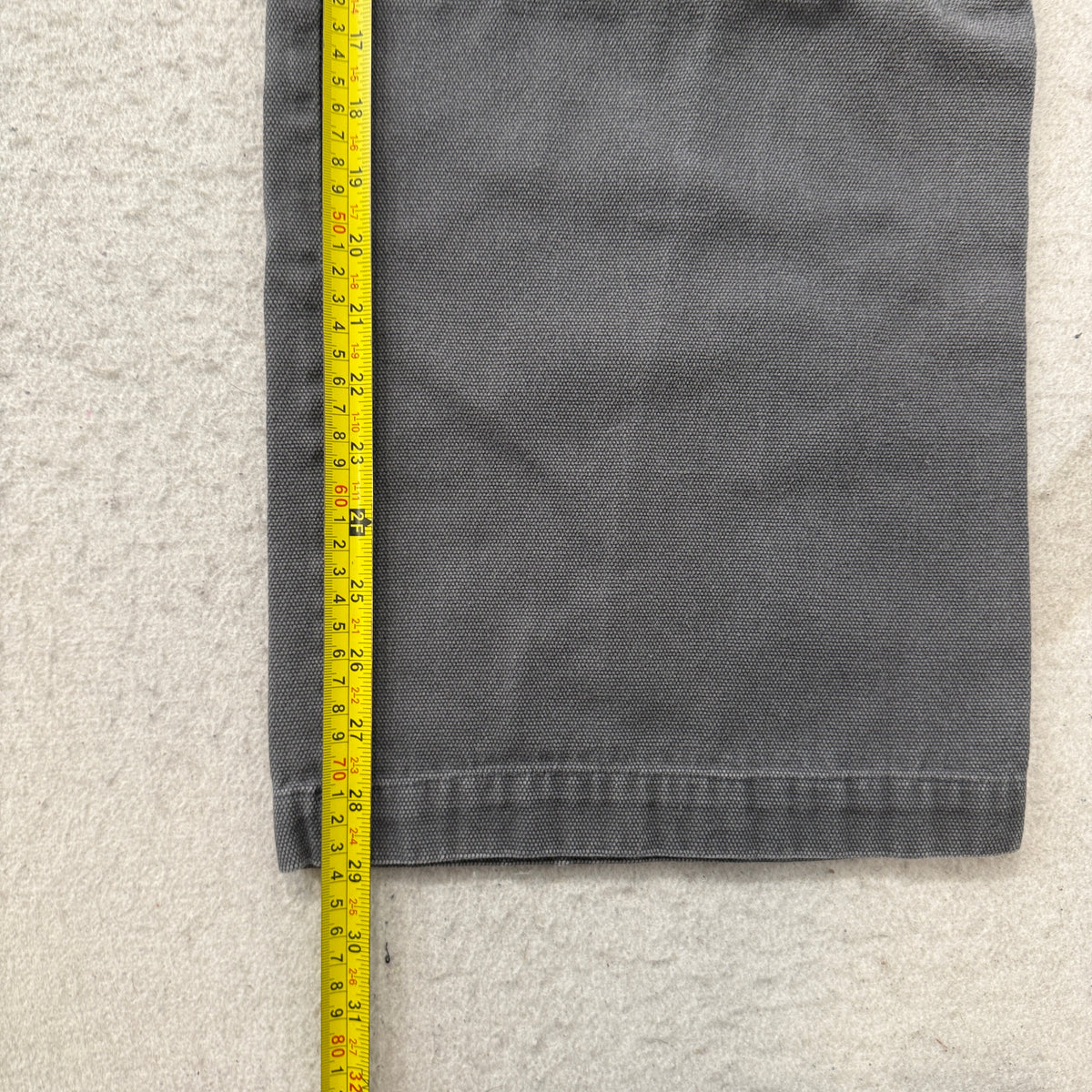 No Boundaries Gray Carpenter Canvas Pants Size 38x31 photo 5