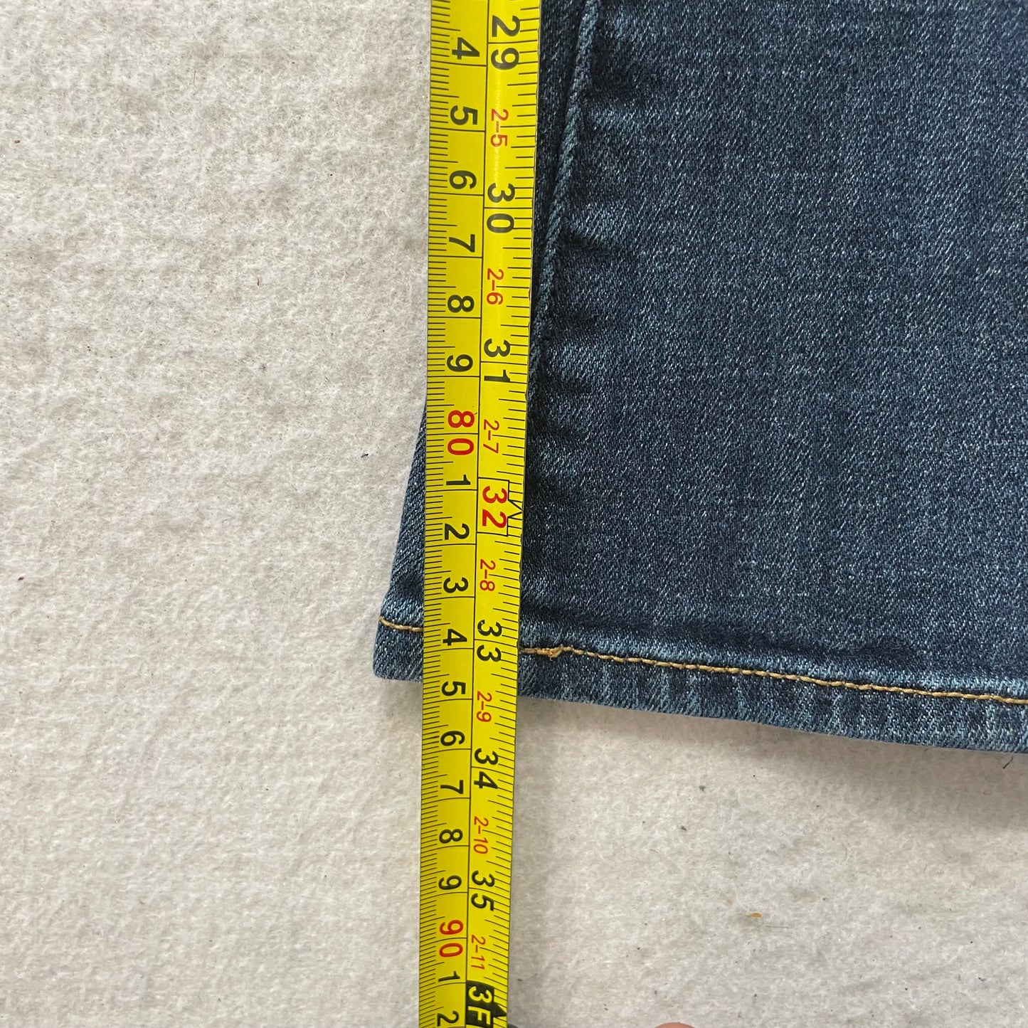 American Eagle Skinny Kick Women's Blue Bootcut Jeans Pockets Stretch Size 14
