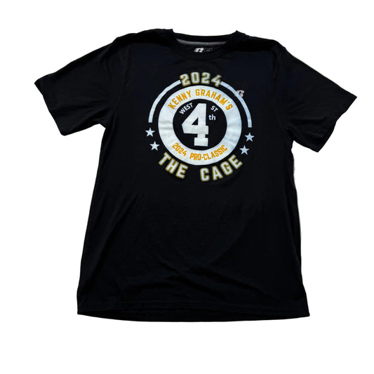 Russell Athletic 2024 Kenny Graham's 4th West St Men Black Cotton T-Shirt Size L
