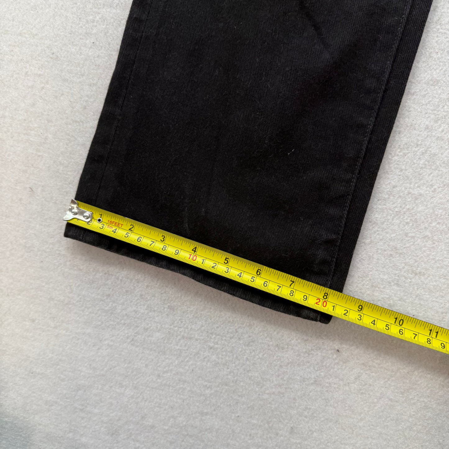Guess Jeans Women's Solid Black Denim Bootcut Jeans Y2K Fashion Logo Size 26
