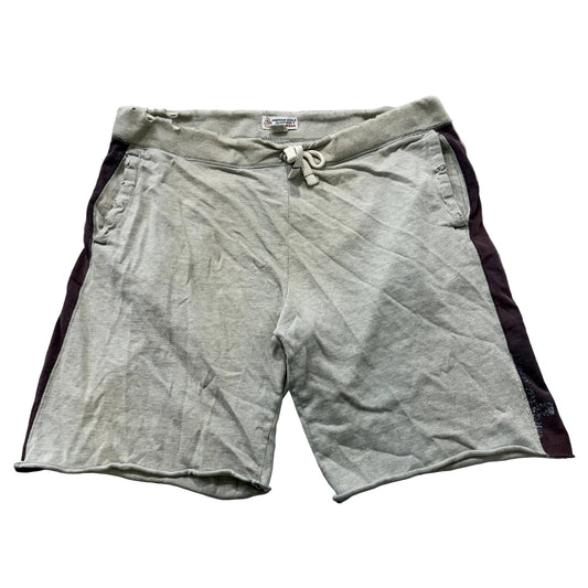 Vintage American Eagle Sweat Shorts Men's Heather Gray Side Stripe Size L photo 1