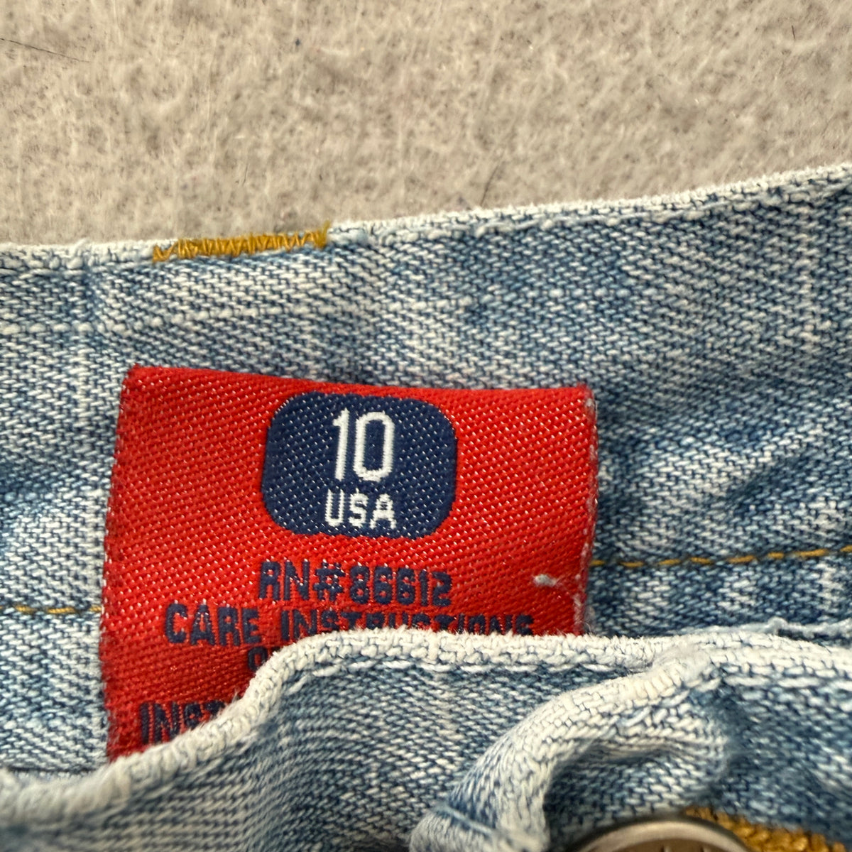 Chams Jeans Boys Light Wash Denim Cargo Shorts Size 10 photo 4