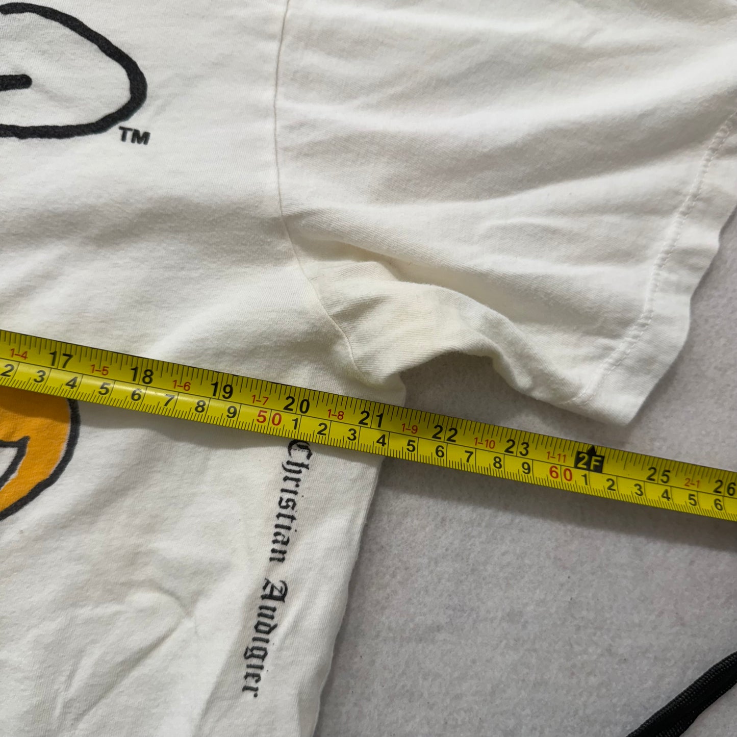 Ed Hardy Men's White Cotton T-Shirt Short Sleeves Skull Graphic Tee Logo Size L