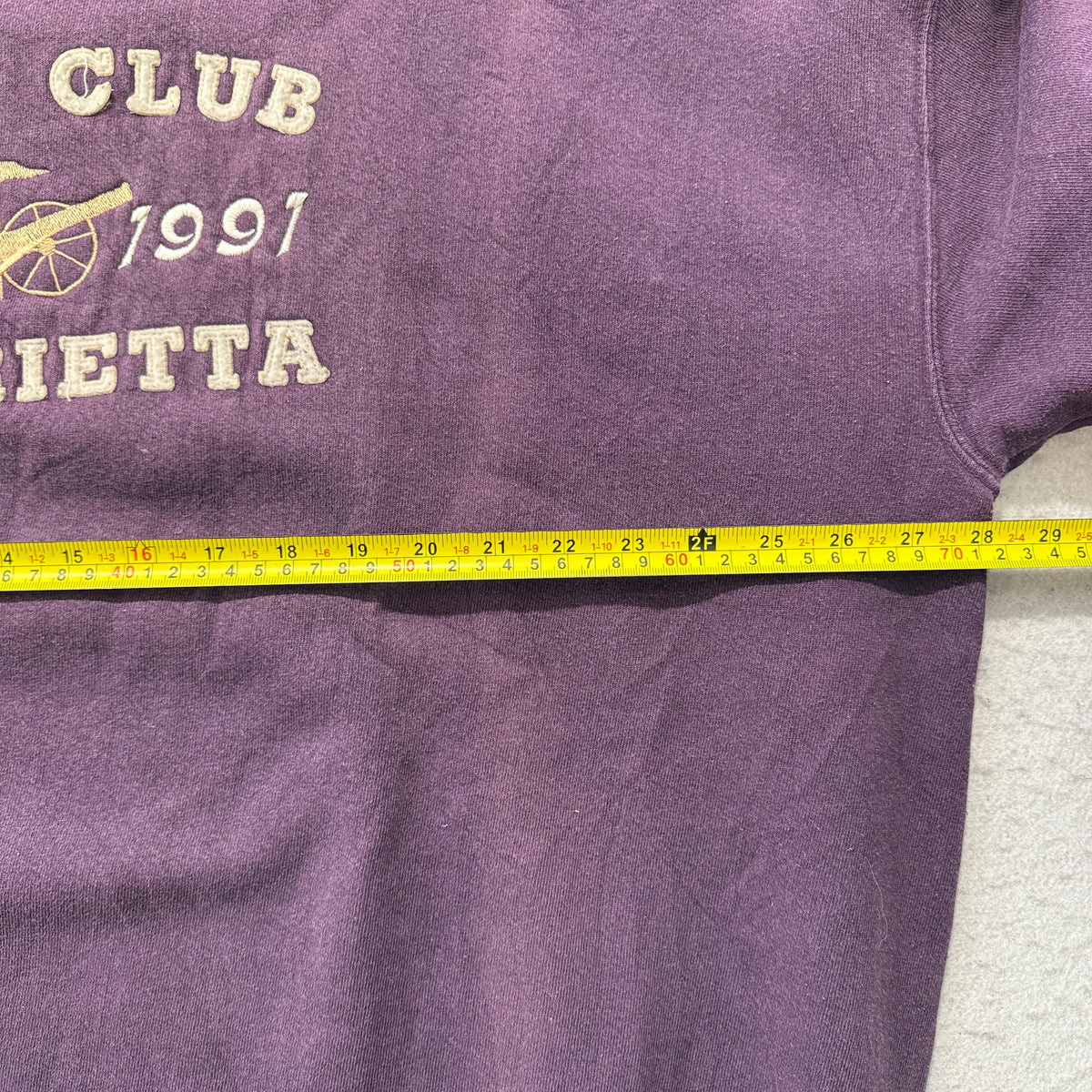 Oarsman Vintage City Club Marietta Purple Crewneck Sweatshirt Size XXL photo 4
