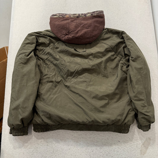 Woolrich Outdoor Guide Collection Men's Olive Green Hooded Jacket Size 2XL