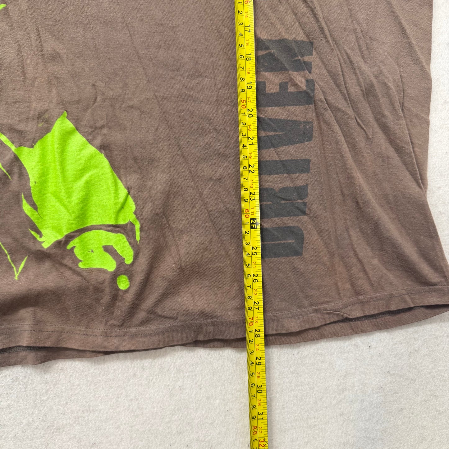 Tapout Men's Brown Cotton T-Shirt Short Sleeves MMA Neon Graphic Tee Size XL
