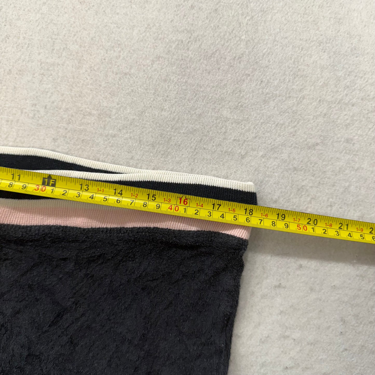 Juicy Couture Women's Black Terrycloth Straight Leg Track Pants Low Rise Size S