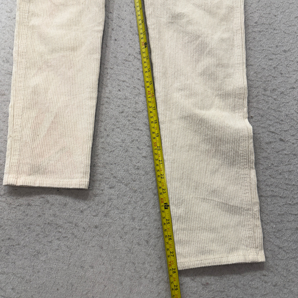 Hollister Ultra High Rise Mom Corduroy Pants Cream Size 1 photo 6