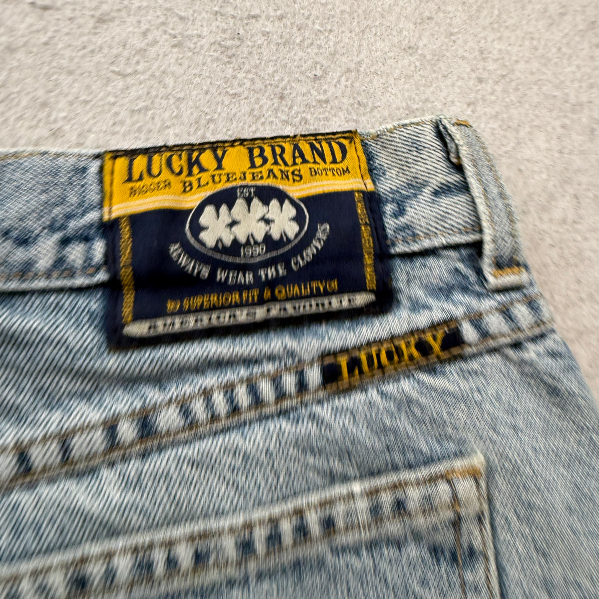 Lucky Brand Vintage Dungarees Light Wash Denim Shorts USA Size 8 photo 6