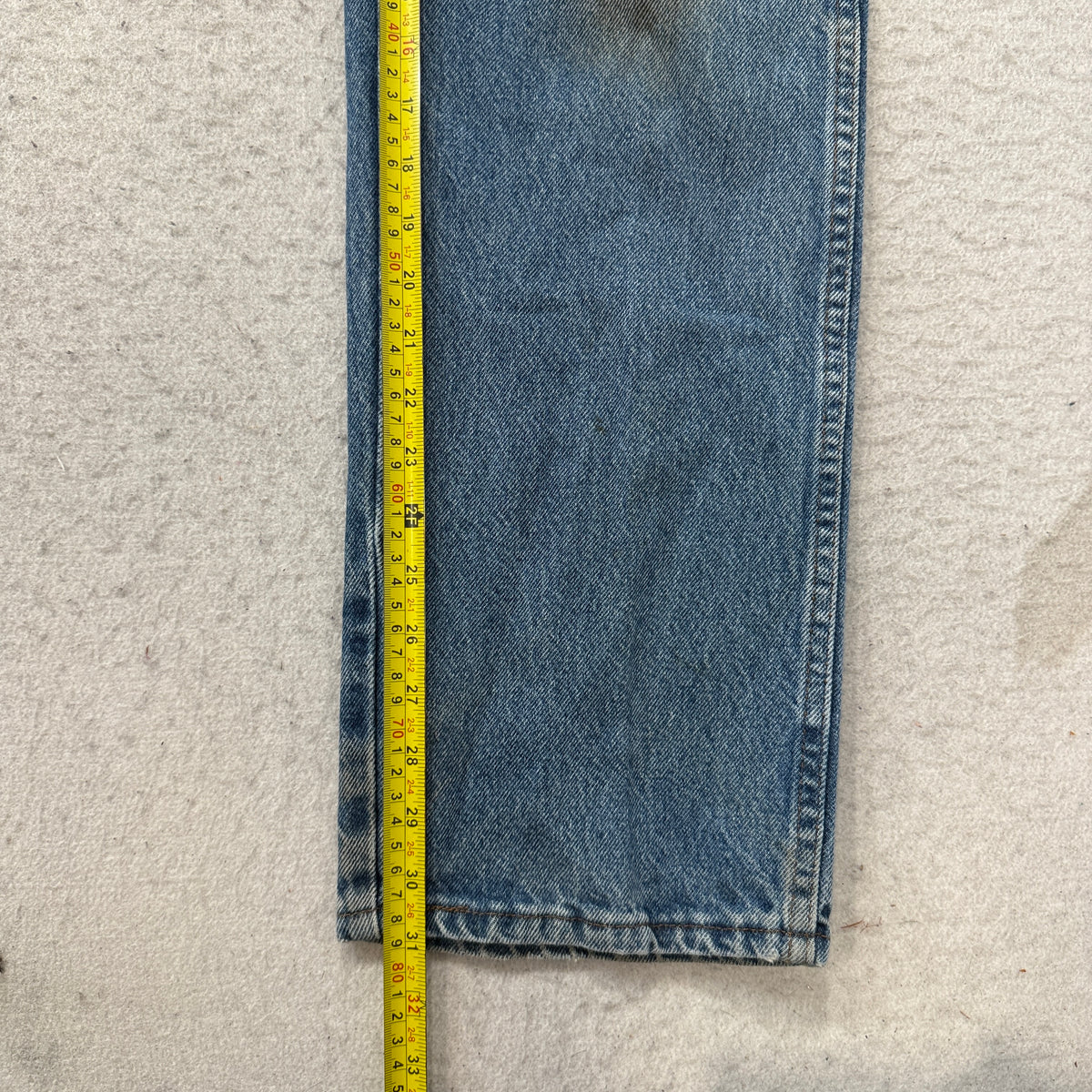 Medium Wash Straight Leg Jeans Size 36x32 photo 5