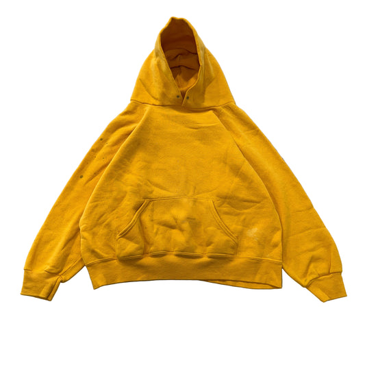 Bassett-Walker Vintage Yellow Pullover Hoodie Size L photo 1
