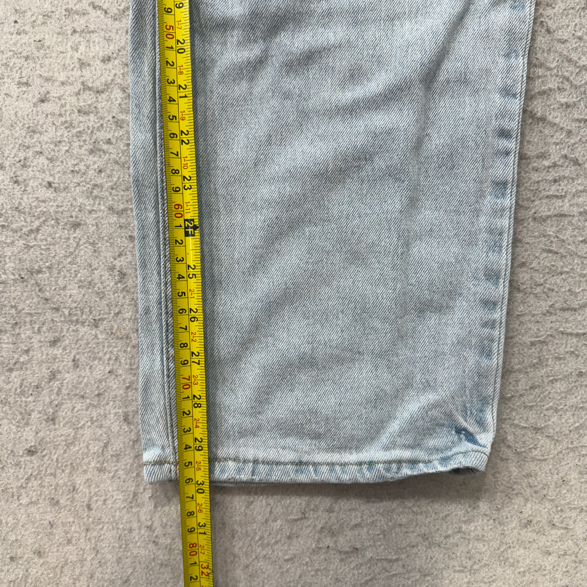 Hollister Baggy Jeans Light Wash Blue Denim Wide Leg Relaxed High Rise Size 29x32 photo 5