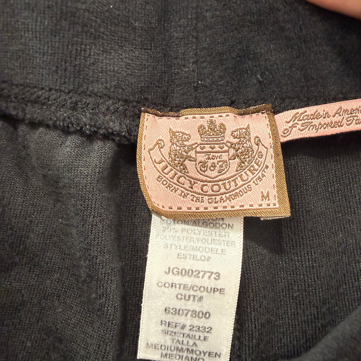 Juicy Couture Women's Black Velour Tracksuit Set Butterfly Graphic Y2K Size M