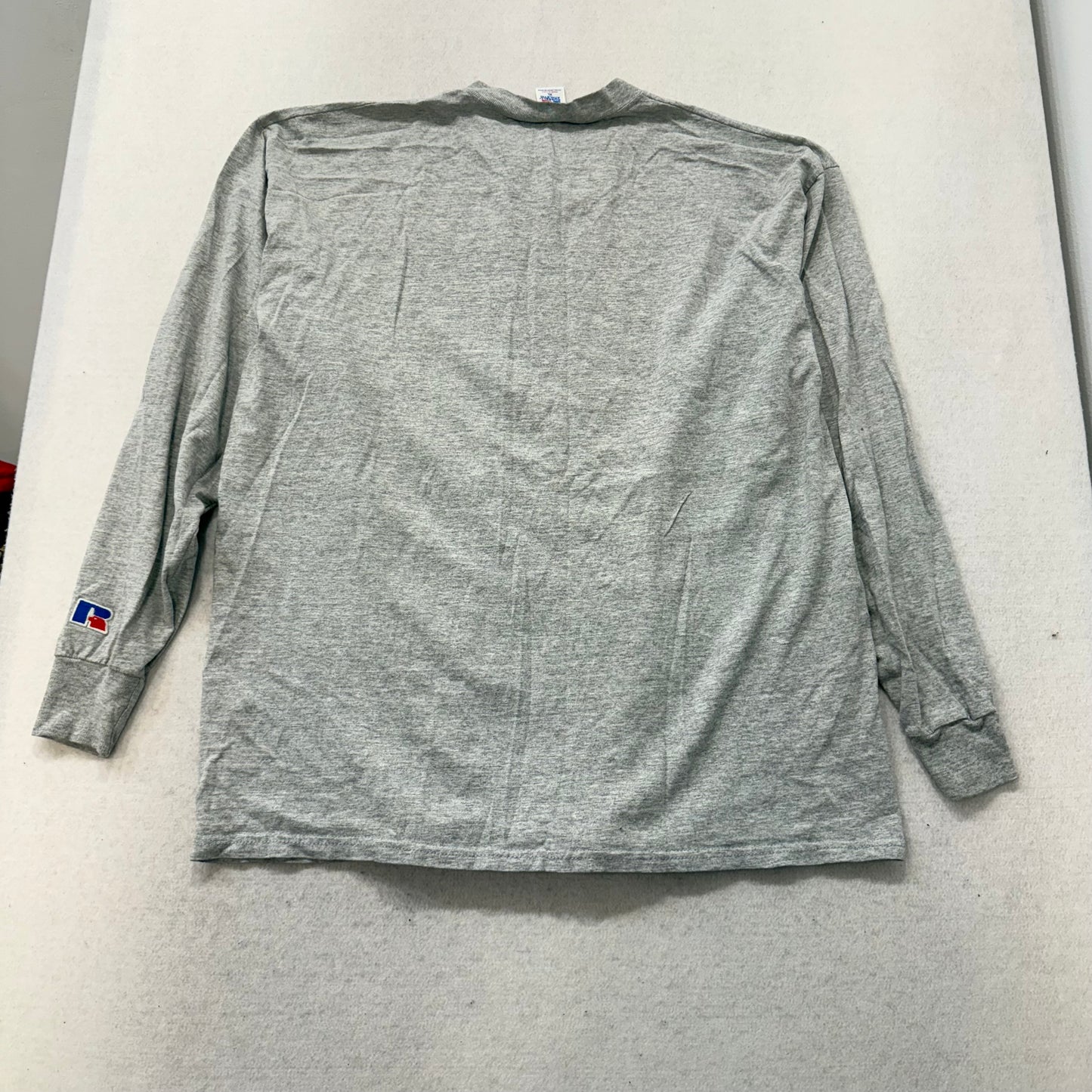 Russell Athletic Stanford Men's Gray T-Shirt Long Sleeve Sportswear Tee Size XL