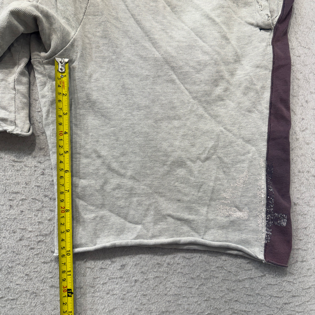 Vintage American Eagle Sweat Shorts Men's Heather Gray Side Stripe Size L photo 5