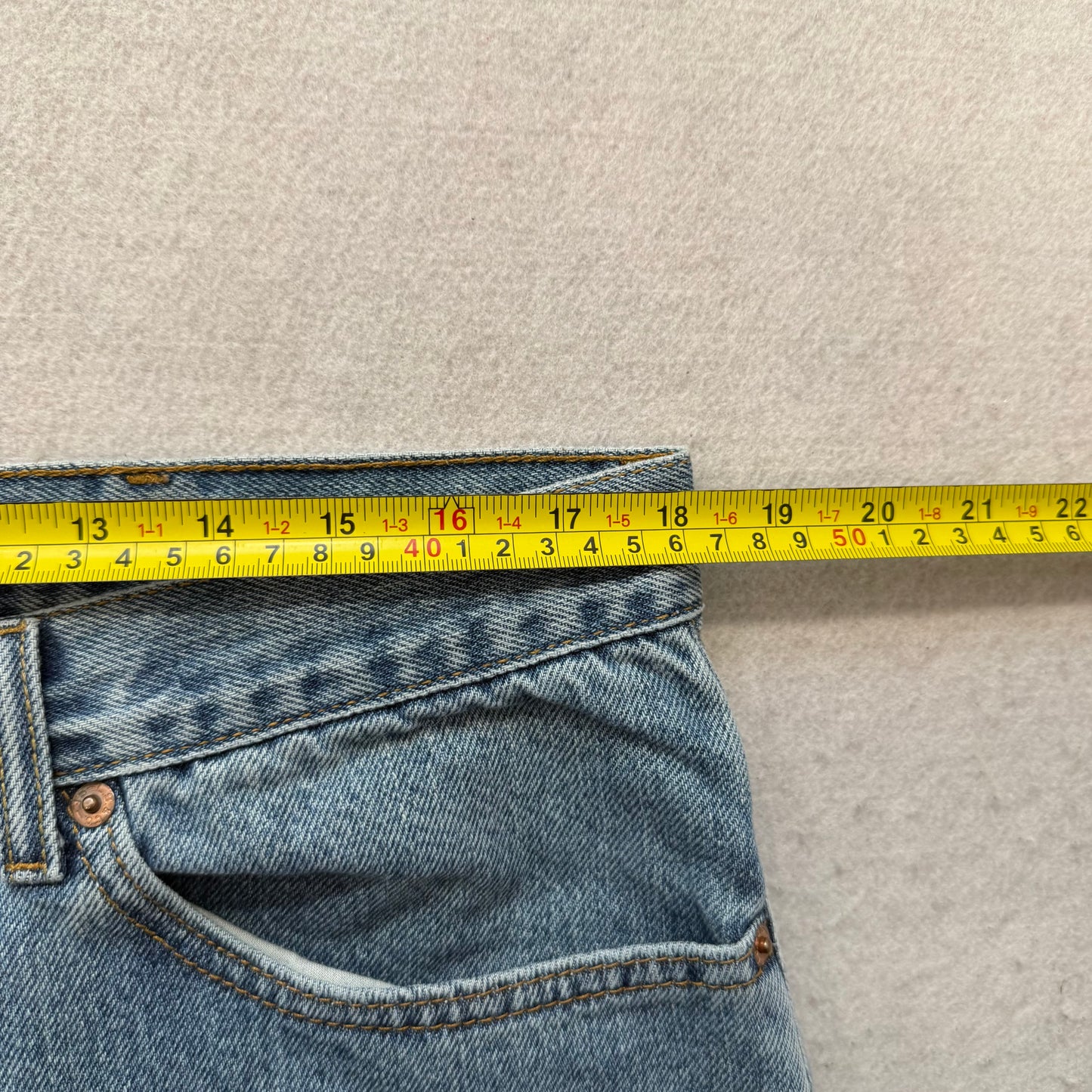 Levi's 550 Men's Blue Straight Leg Denim Jeans Zip-Fly Relaxed Fit Size 38x34