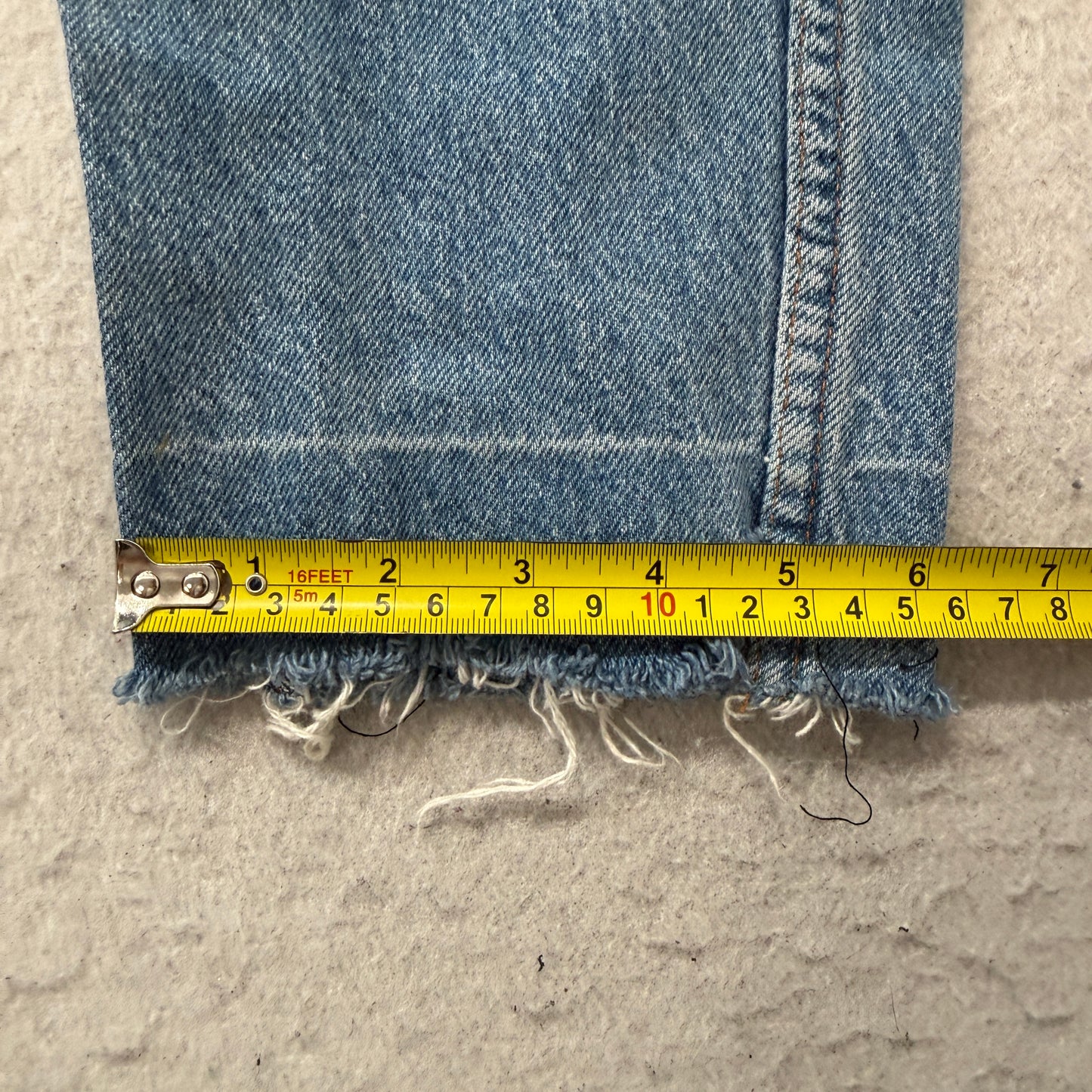 Vintage Bonjour Women's Blue Denim Jeans Relaxed Fit Pockets Classic Size W27