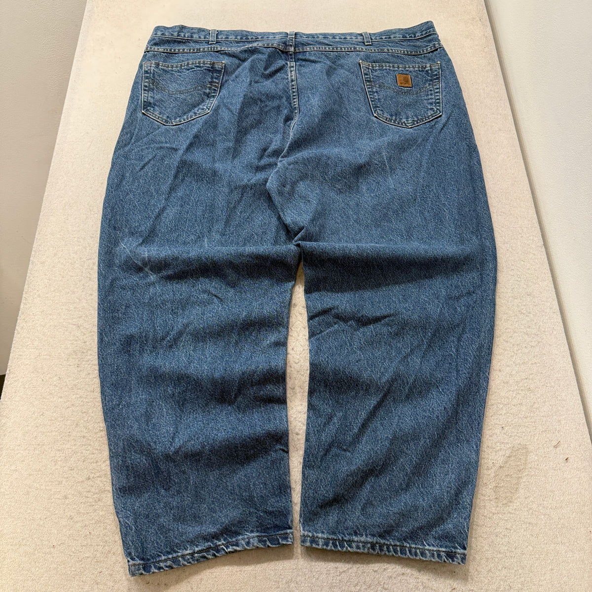 Carhartt Relaxed Fit Jeans Men's Medium Wash Blue Denim Workwear Size 46 photo 2