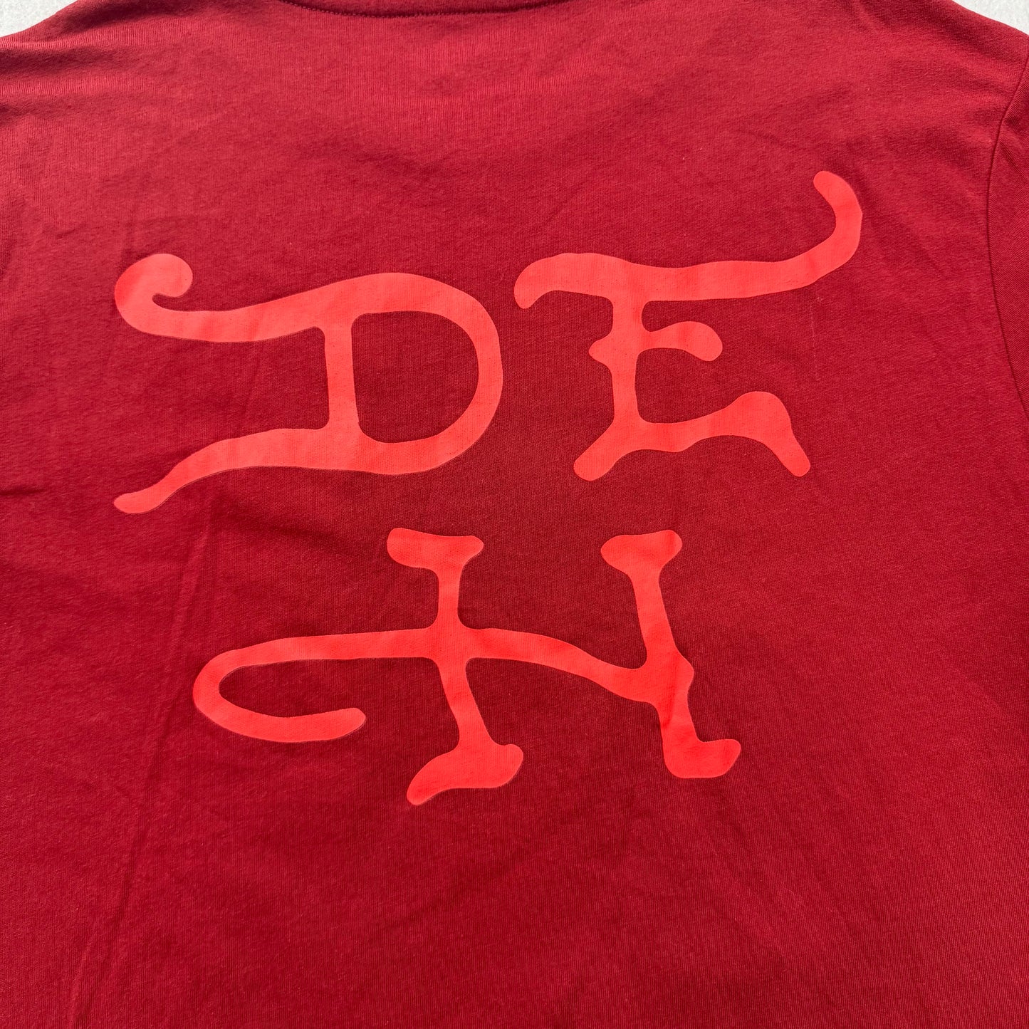 Ed Hardy Skull Snake Men's Red Cotton T-Shirt Short Sleeves Graphic Tee Size L