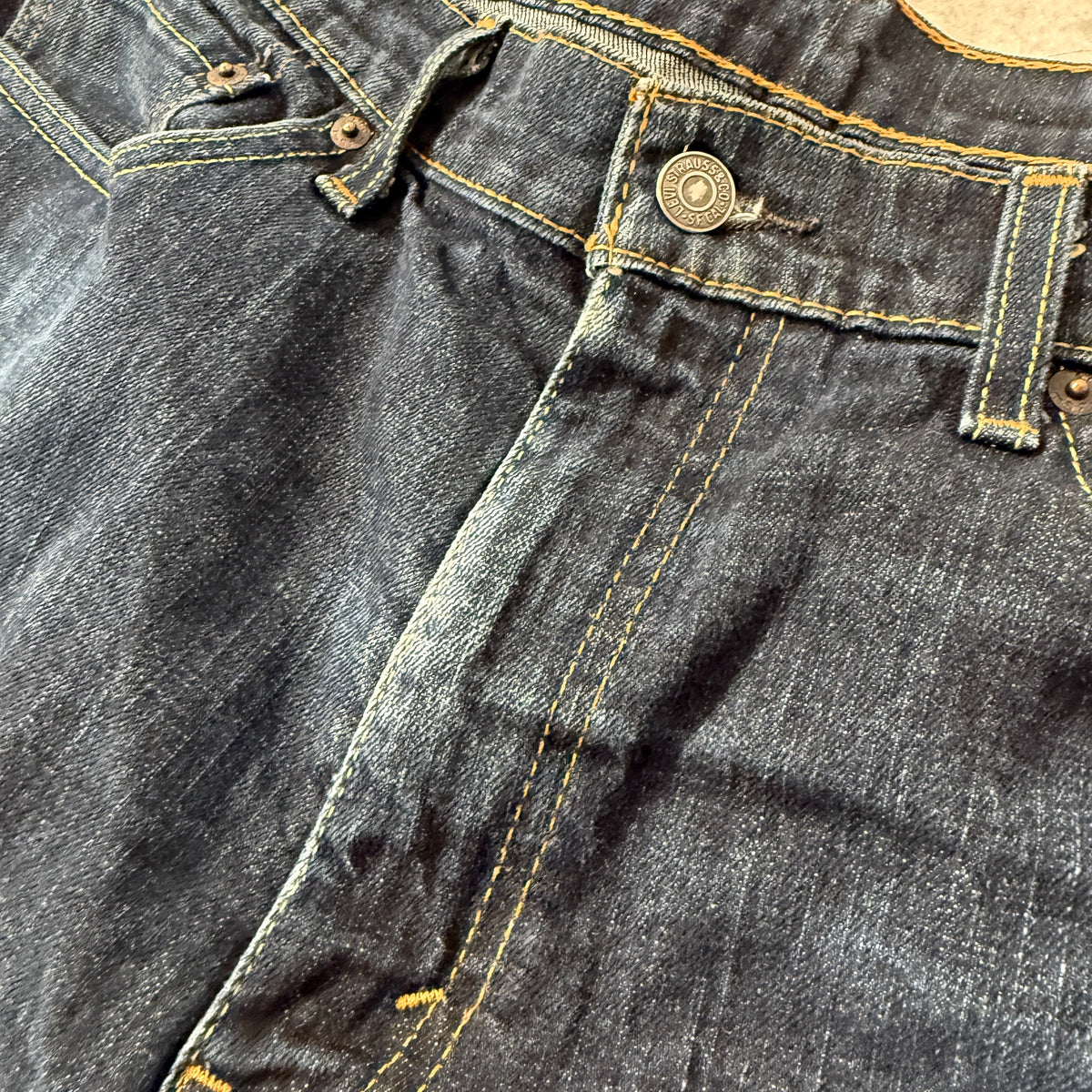 Levi's 541 Waterless Men's Blue Denim Jeans Zip-Fly Pockets Classic Size W36xL32