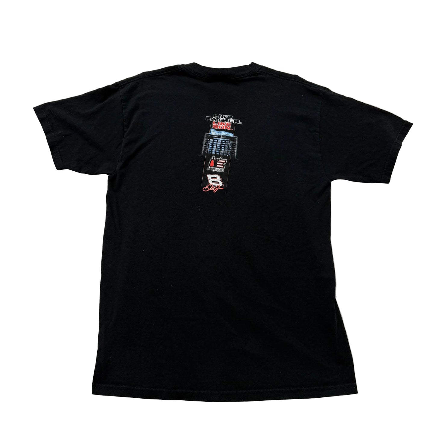 Dale Earnhardt Jr Winner Circle NASCAR Like Father Like Son Black T-Shirt Size L