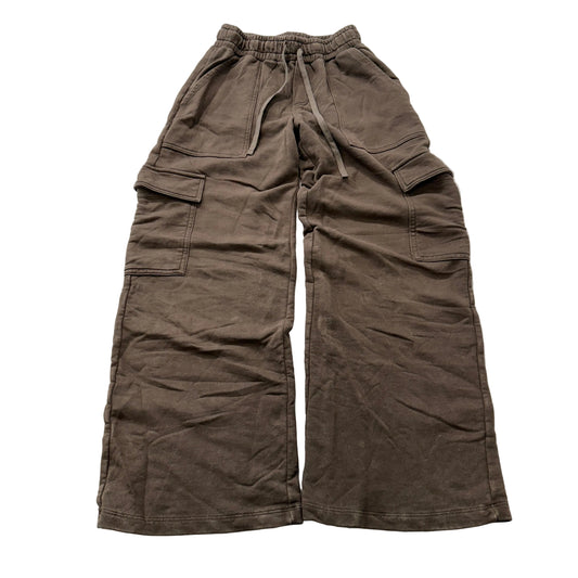 Wild Fable Men's Brown Cargo Sweatpants Pockets Drawstring Classic Y2K Size XS