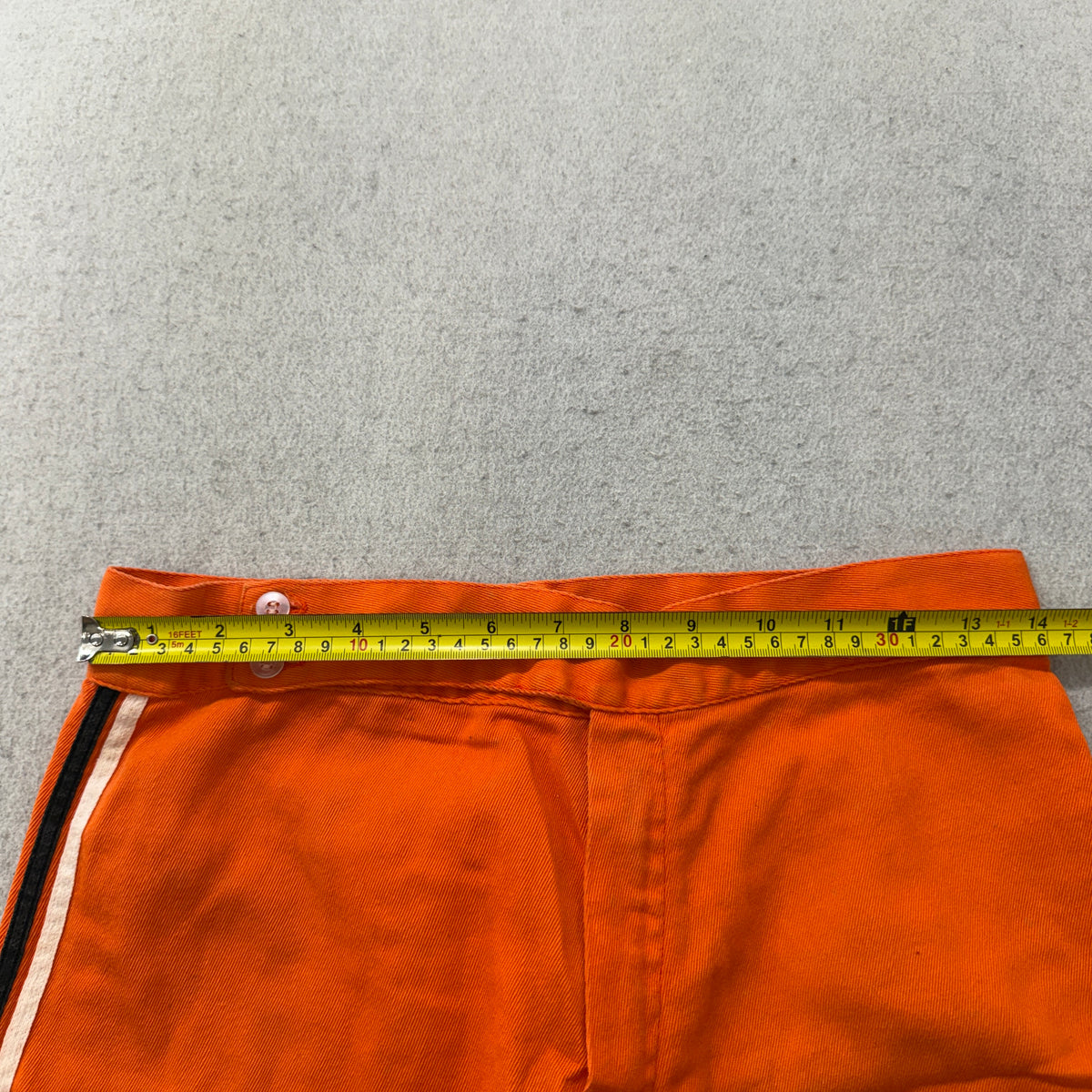 Vintage Orange Side Stripe Cropped Pants Size M photo 3