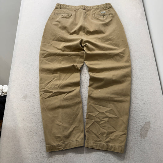 Vintage Polo Ralph Lauren Men's Khaki Chino Pants Straight Leg Pockets Size W33