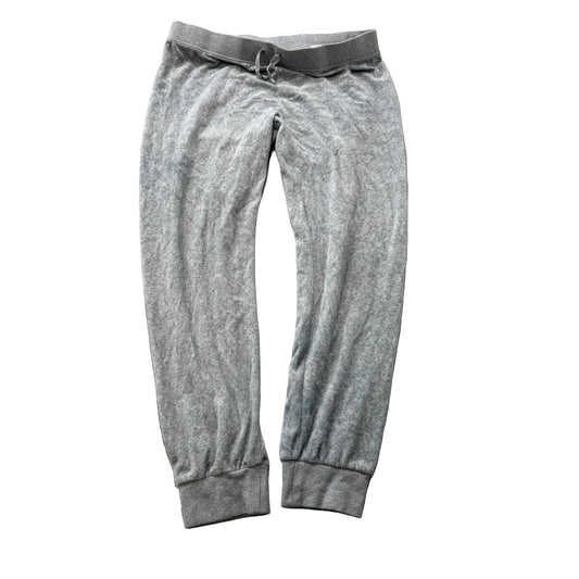 Juicy Couture Black Label Women's Grey Velour Jogger Made in America Size L