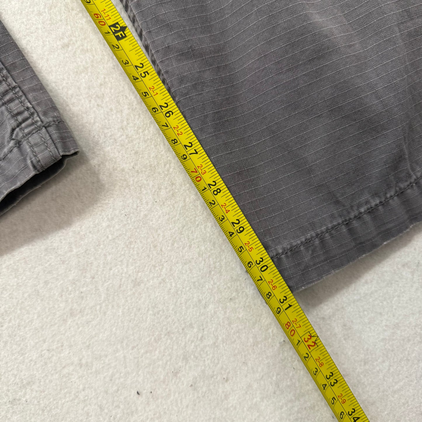 Carhartt Force Mens Grey Ripstop Cargo Work Pants Pockets Relaxed Fit Size 40x32