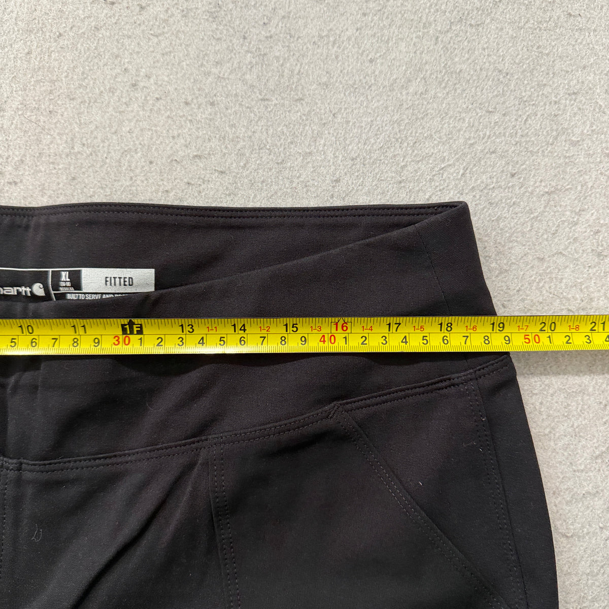 Carhartt Womens Fitted Black Work Leggings Size XL photo 3