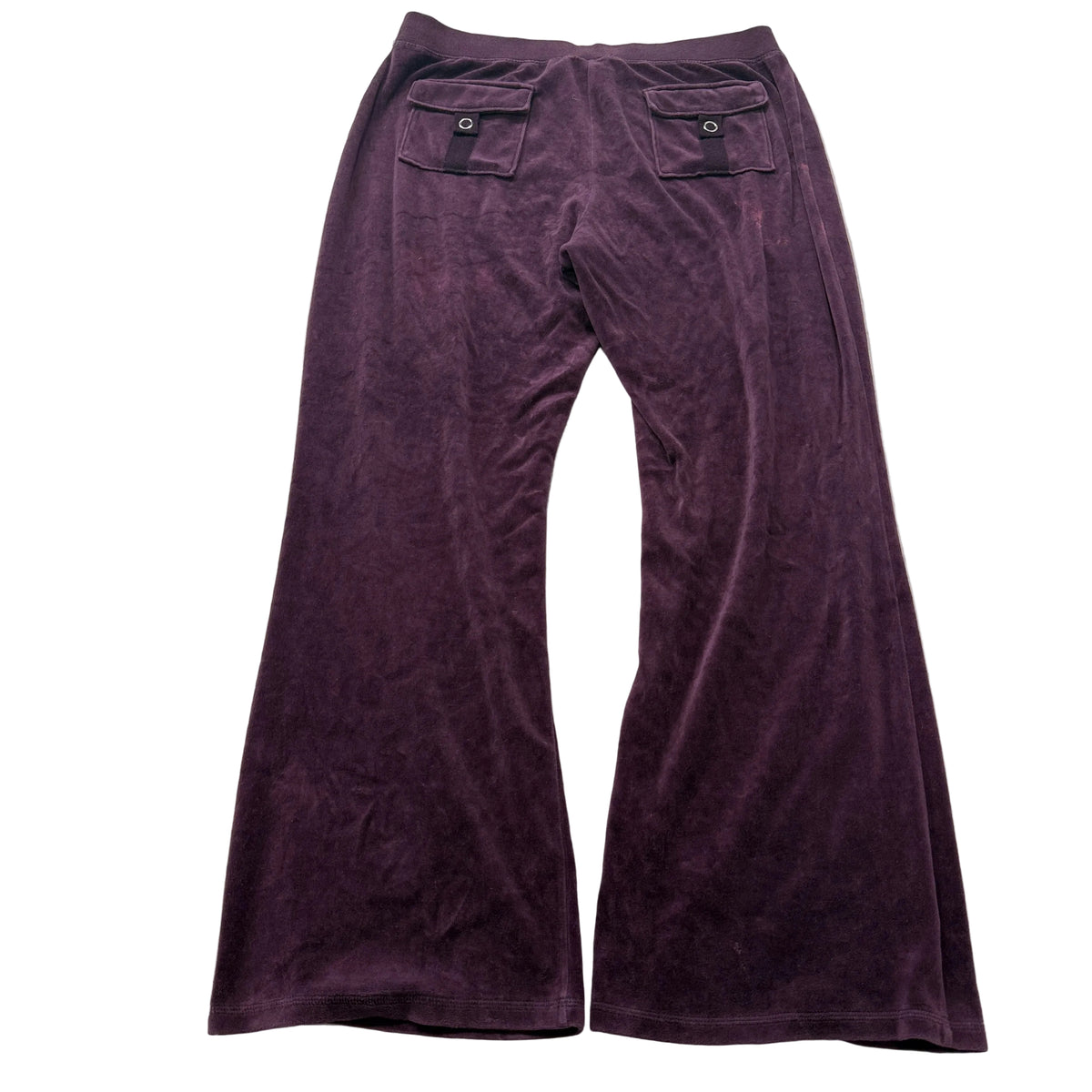 Vintage Juicy Couture Velour Flare Track Pants Purple Size L photo 1