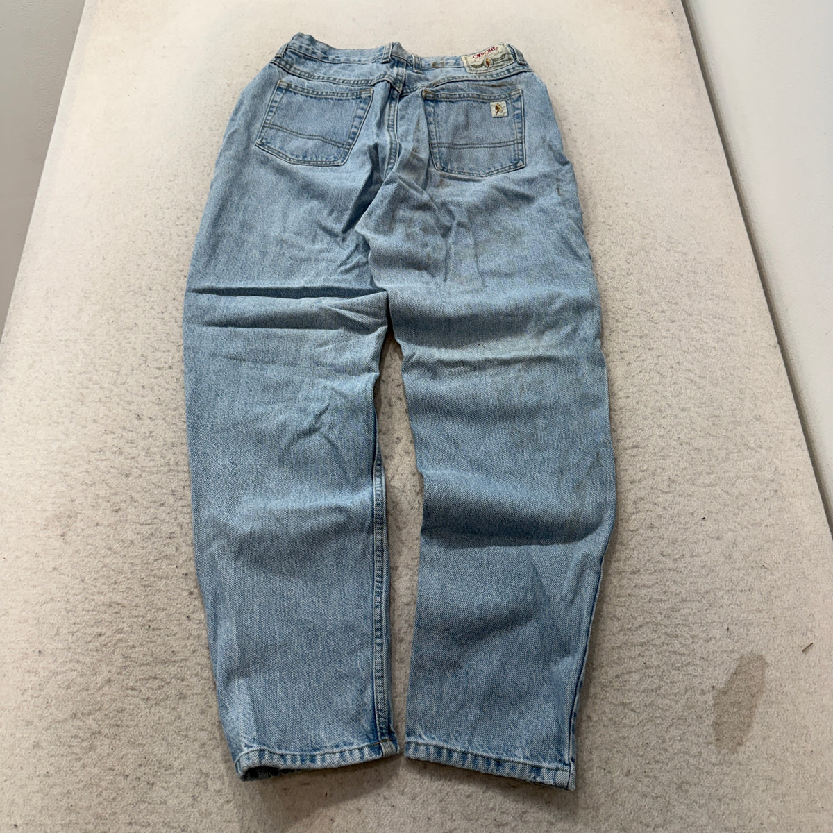 Vintage Cherokee Mom Jeans Women's Light Wash Tapered High Rise USA Made Size 12 photo 2