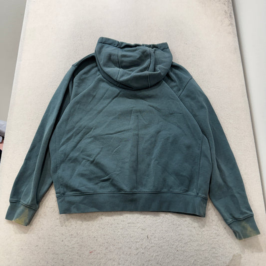 Nike Men's Teal Green Pullover Hoodie Drawstring Pockets Logo Loungewear Size L