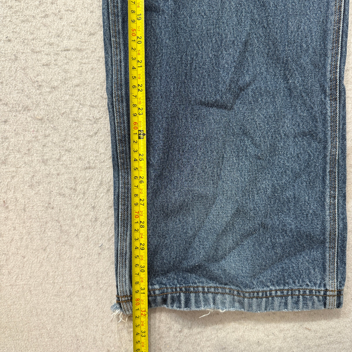 Duluth Trading Co. Carpenter Jeans Medium Wash Size 46x34 photo 5