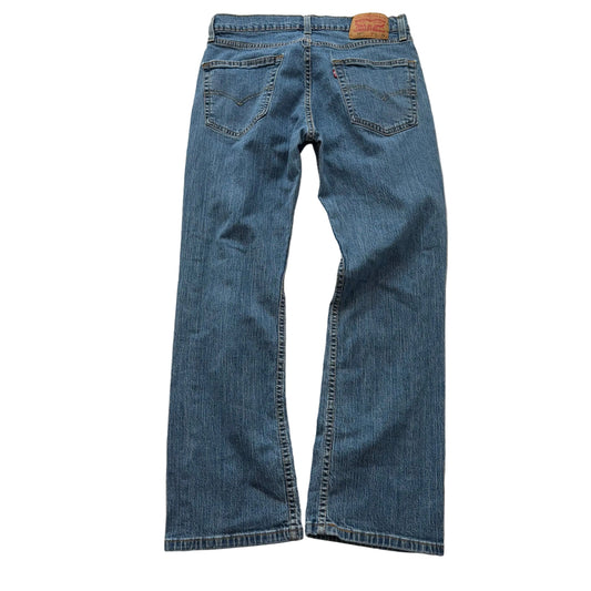 Levi's 527 Men's Blue Denim Slim Bootcut Jeans Western Cowboy Classic Size 30x31
