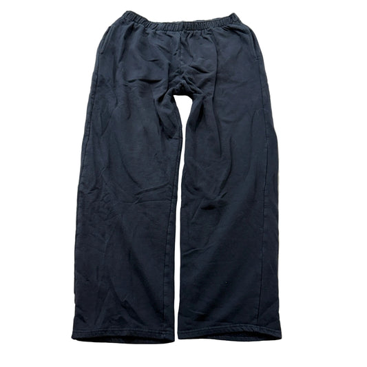 American Fusion Men's Navy Blue Sweatpants Wide Leg Pockets Classic Y2K Size L