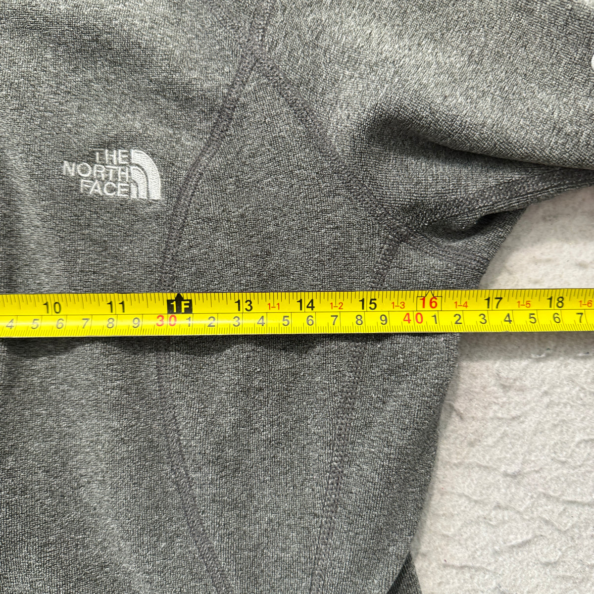 The North Face Womens Grey Fleece Full Zip Hoodie Size S photo 5
