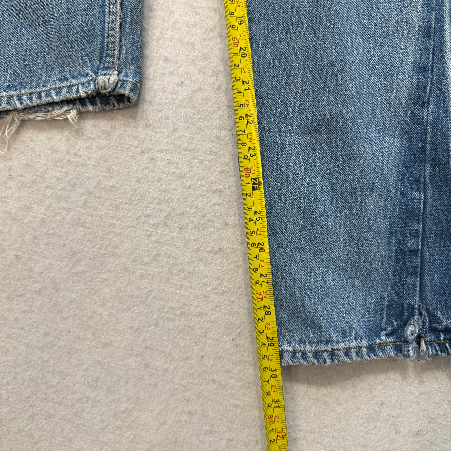 Levi's Student Men's Blue Denim Jeans Pockets Button Fly Made in USA Size 29X30