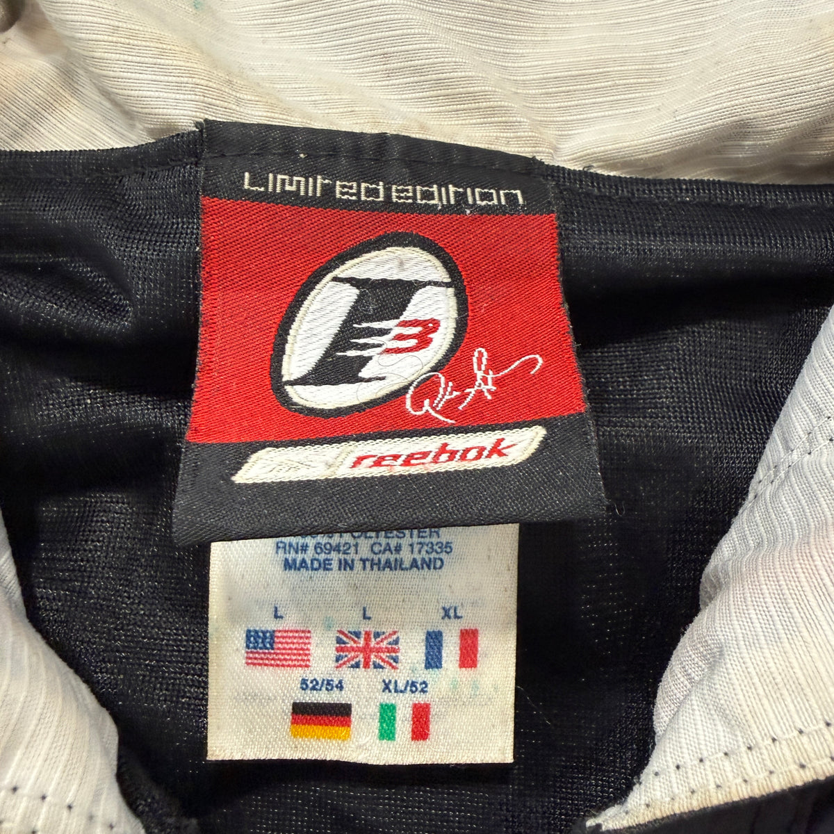 Reebok Allen Iverson I3 Limited Edition Black Anorak Jacket Size L photo 3