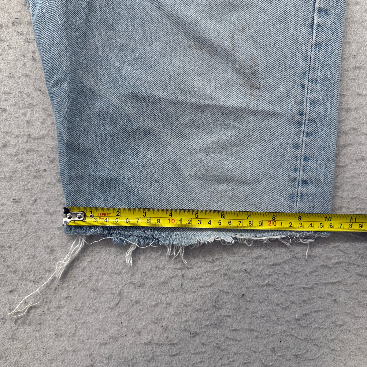 Levis Vintage 501xx Cutoff Denim Shorts Size 40 photo 6