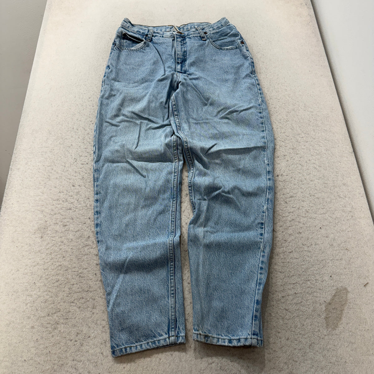 Vintage Cherokee Mom Jeans Women's Light Wash Tapered High Rise USA Made Size 12 photo 1
