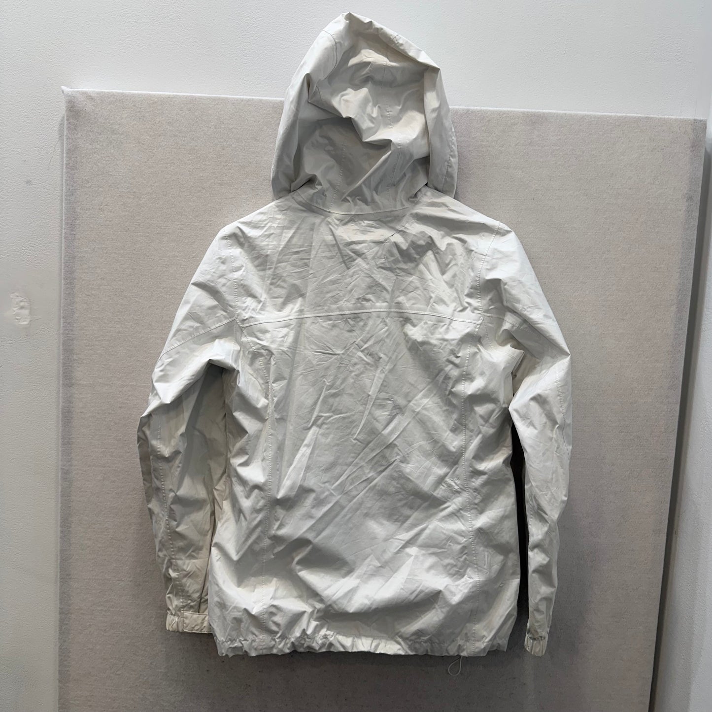 Columbia Women's White Nylon Zip Up Lightweight Windbreaker Jacket Y2K Size S