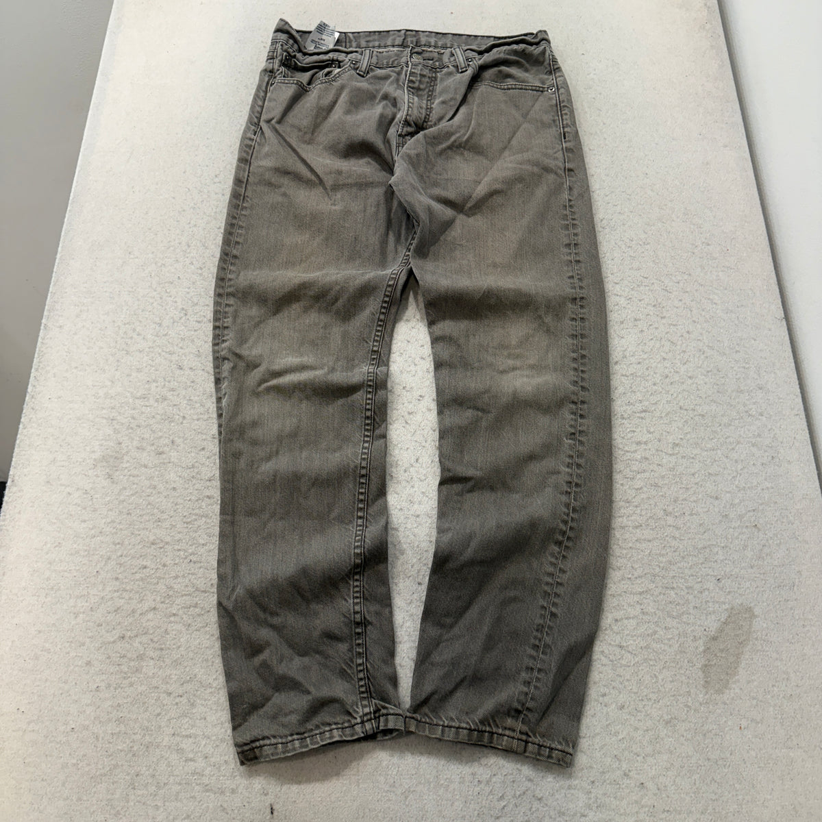 Levis 508 Regular Taper Gray Jeans Size 33x32 photo 1