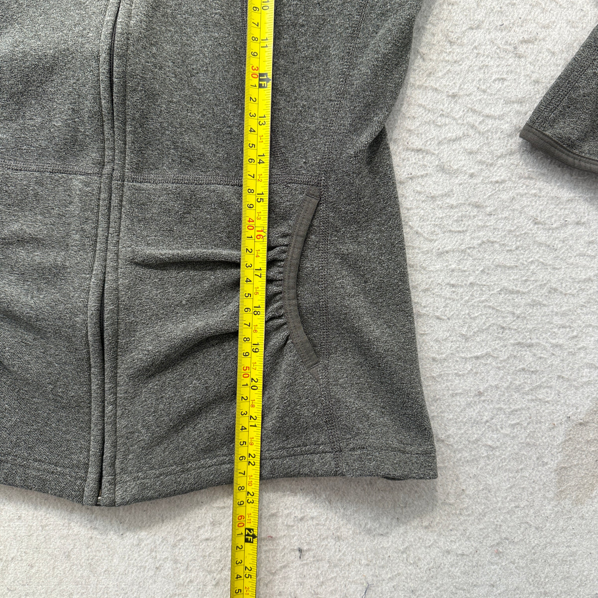 The North Face Womens Grey Fleece Full Zip Hoodie Size S photo 6